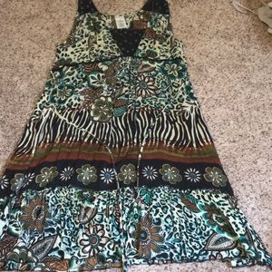 Animal print dress.